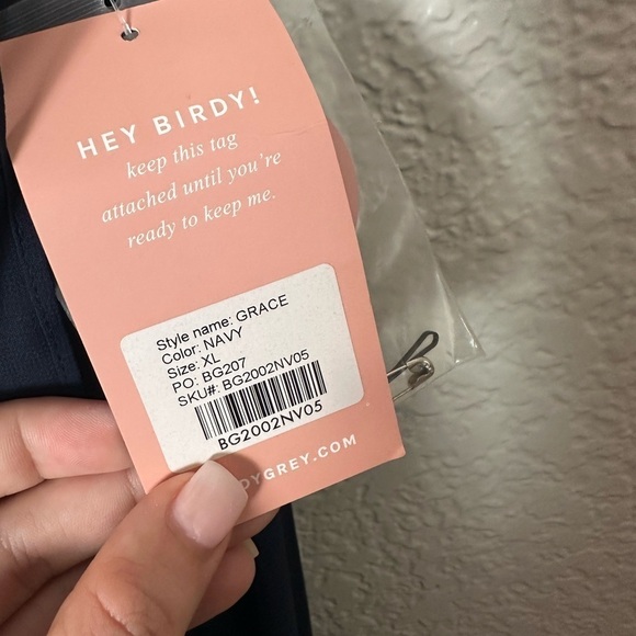 Birdy Grey Grace Convertible Dress in Chiffon Navy - Picture 7 of 9